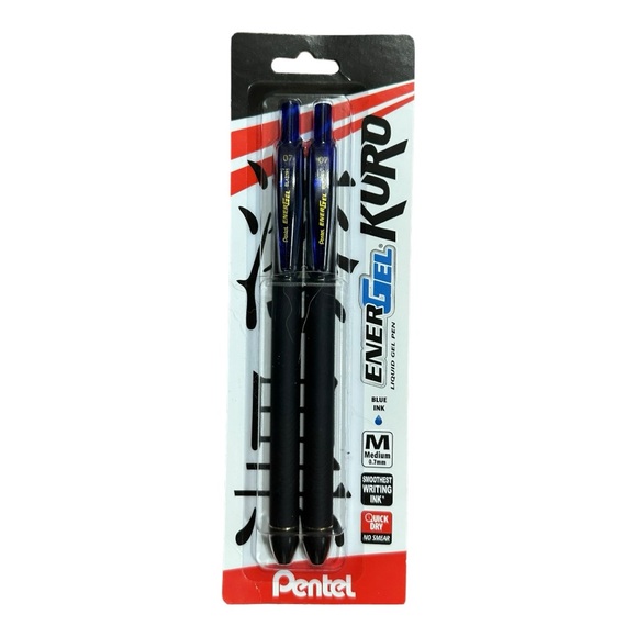 Pentel EnerGel Kuro Liquid Gel Pens, 2 Packs NWT - Picture 2 of 5
